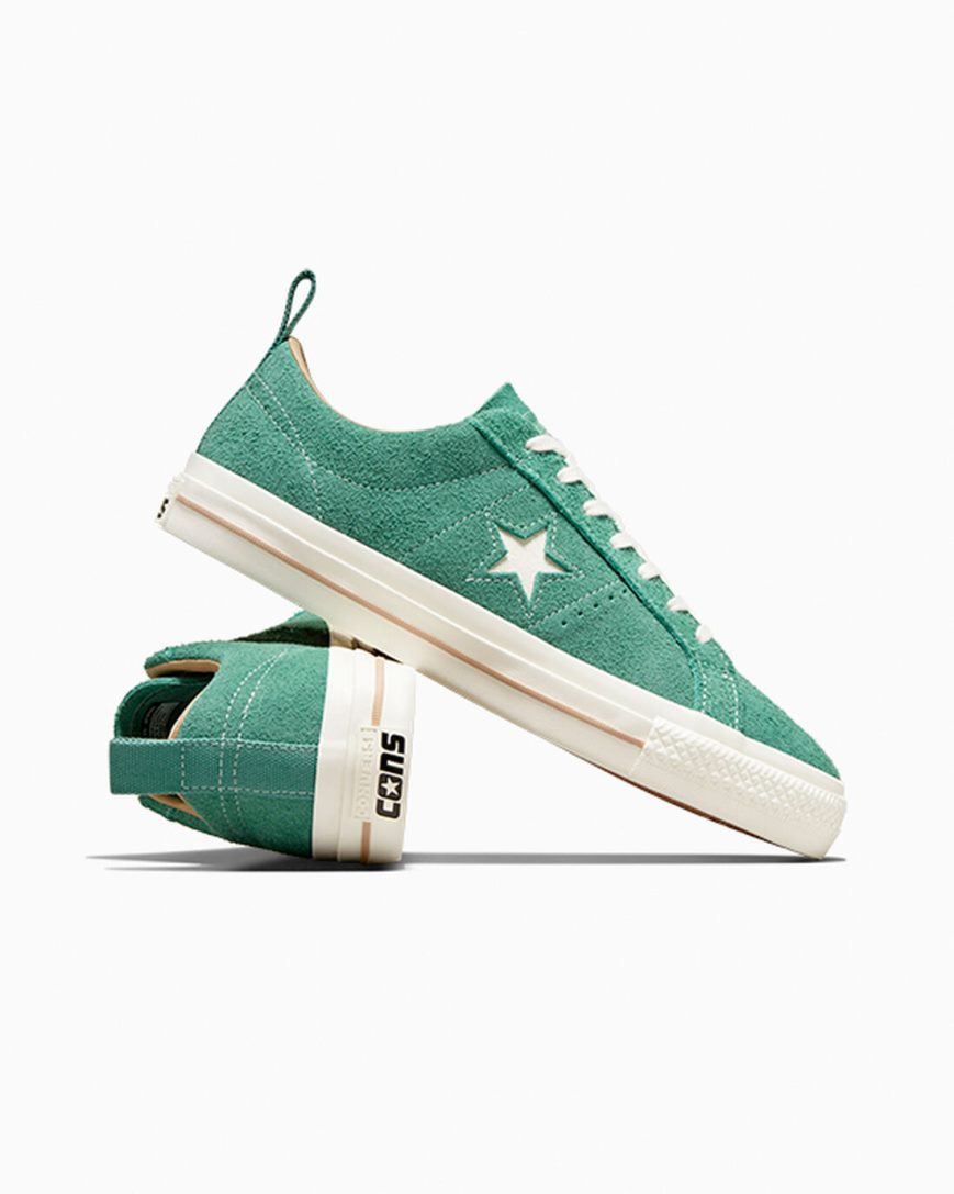 Zapatillas Skate Converse One Star Pro Vintage Suede Mujer Verde | PE LW4270